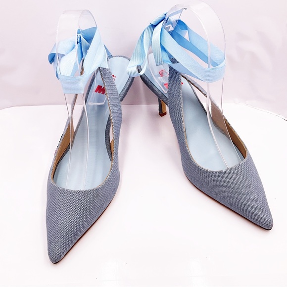 🆕{MR Man Repeller} Pacha Sling Back Kitten Heels - Picture 6 of 16